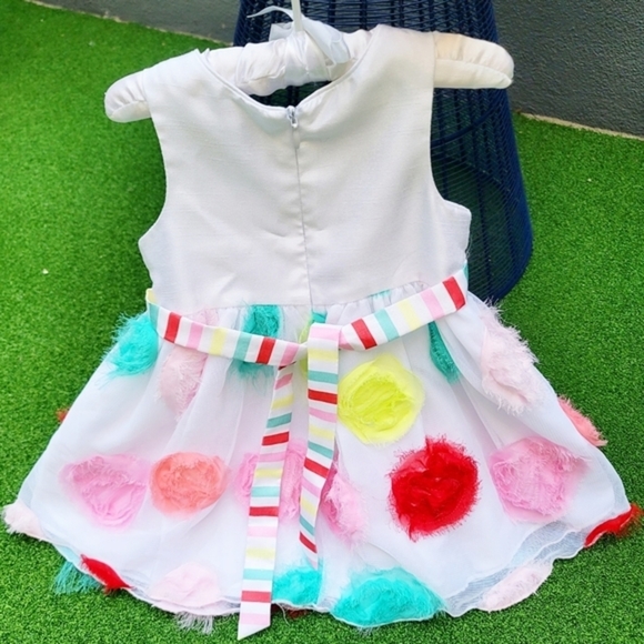 Bonnie Baby White Dress 18M w/ Ribbon Bow & Bloomers | NWOT Princess Layers - Picture 5 of 16